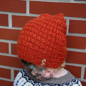 Rostfarbener Alpaka-Beanie